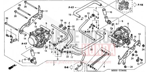 VERGASER (KOMPL.) VTR1000FY de 2000